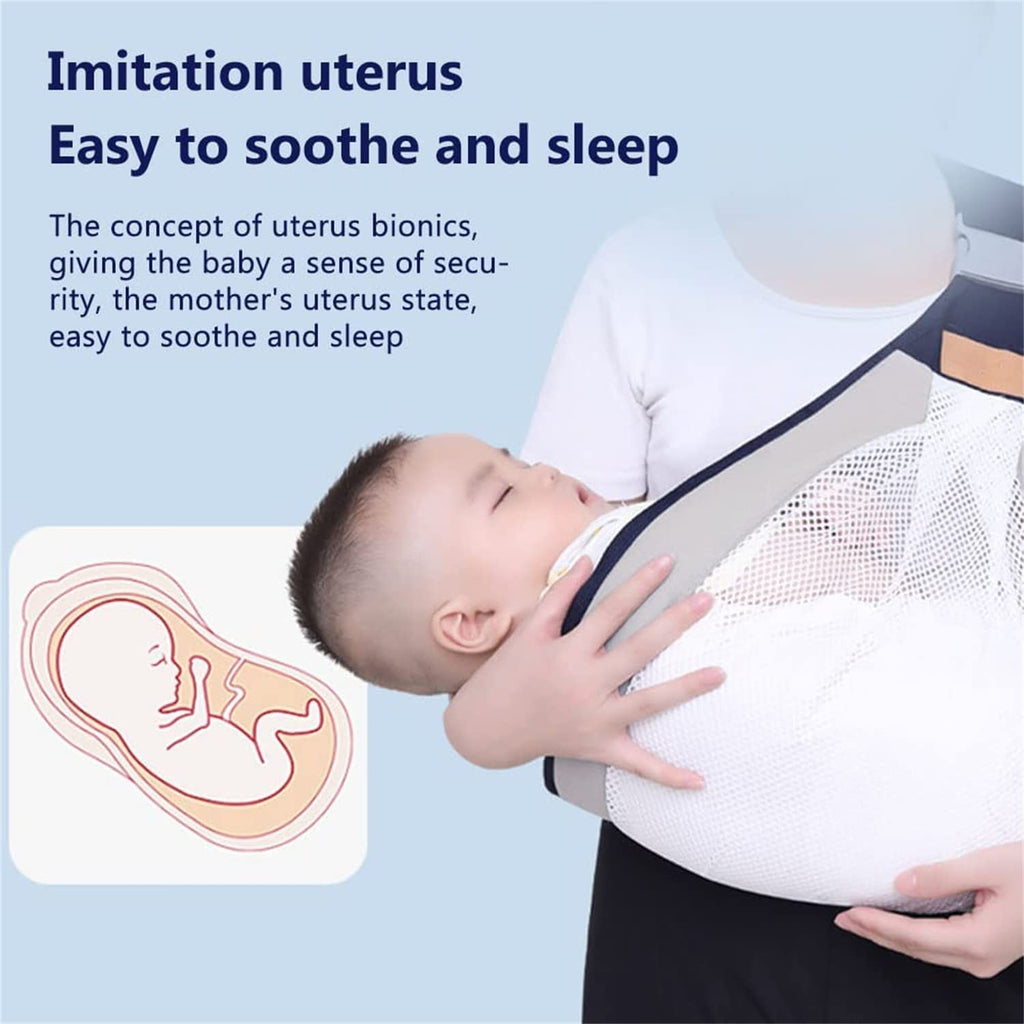 Baby Carrier, Ergonomic Baby Strap one Shoulder Labor-Saving Polyester Baby Half Wrapped Slin