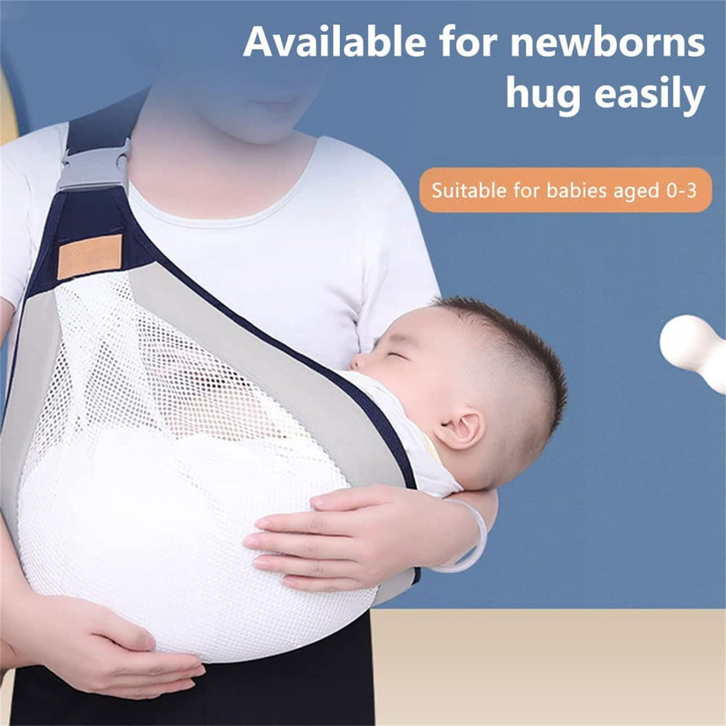 Baby Carrier, Ergonomic Baby Strap one Shoulder Labor-Saving Polyester Baby Half Wrapped Slin