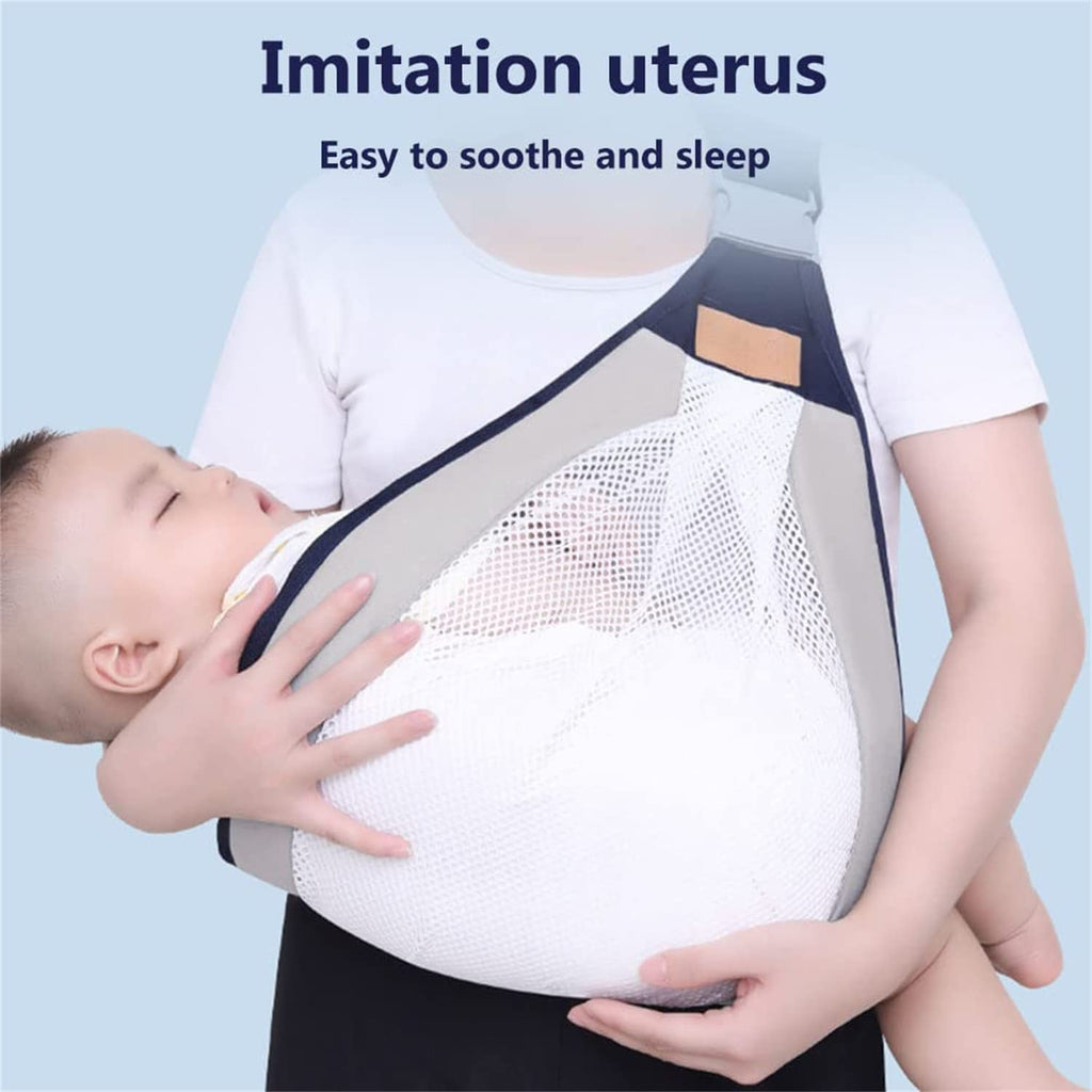 Baby Carrier, Ergonomic Baby Strap one Shoulder Labor-Saving Polyester Baby Half Wrapped Slin