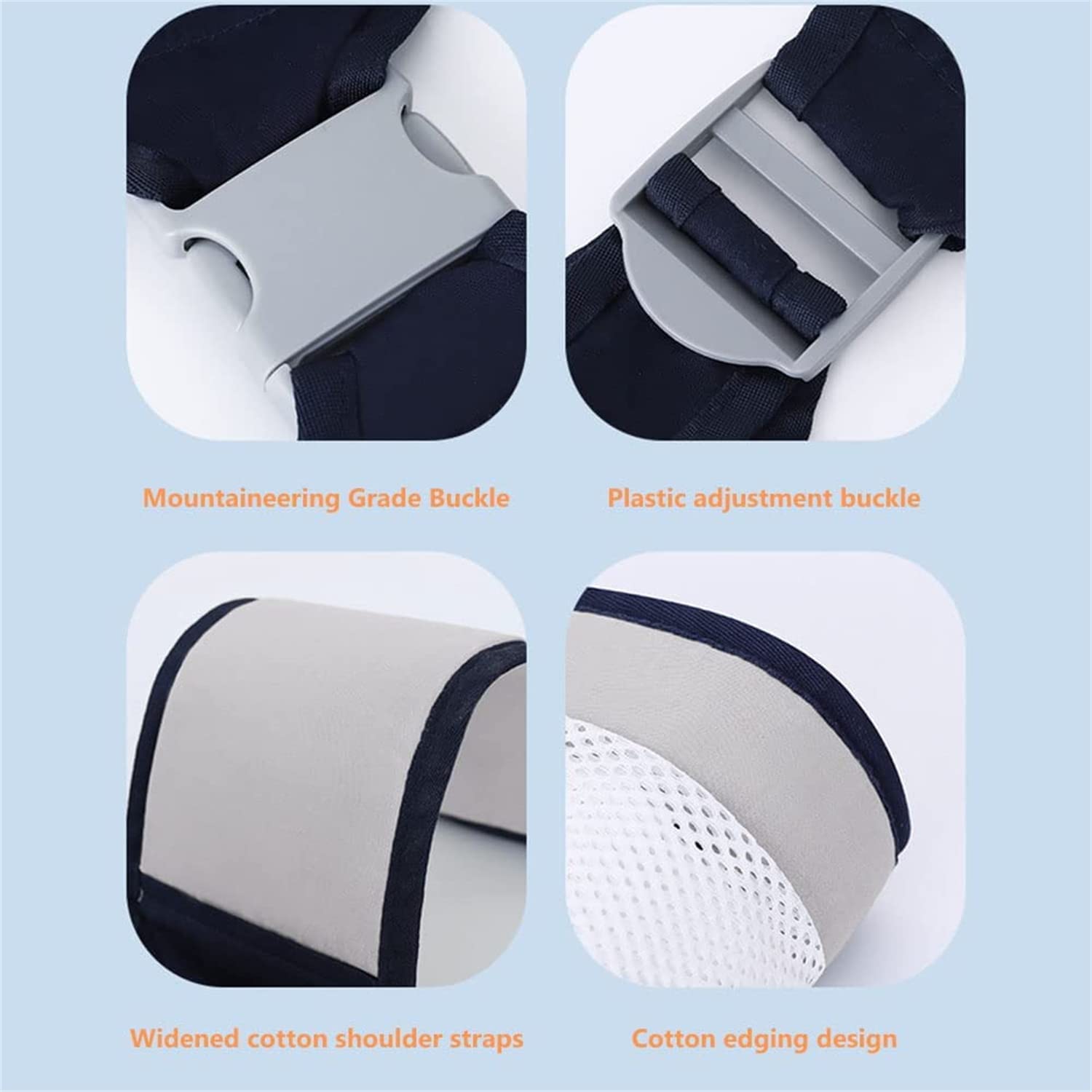 Baby Carrier, Ergonomic Baby Strap one Shoulder Labor-Saving Polyester Baby Half Wrapped Slin