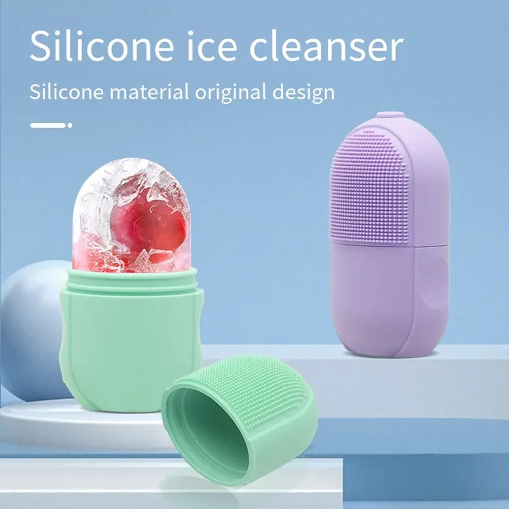 Ice Roller Facial Massage | Silicone Cleansing Ice Lattice