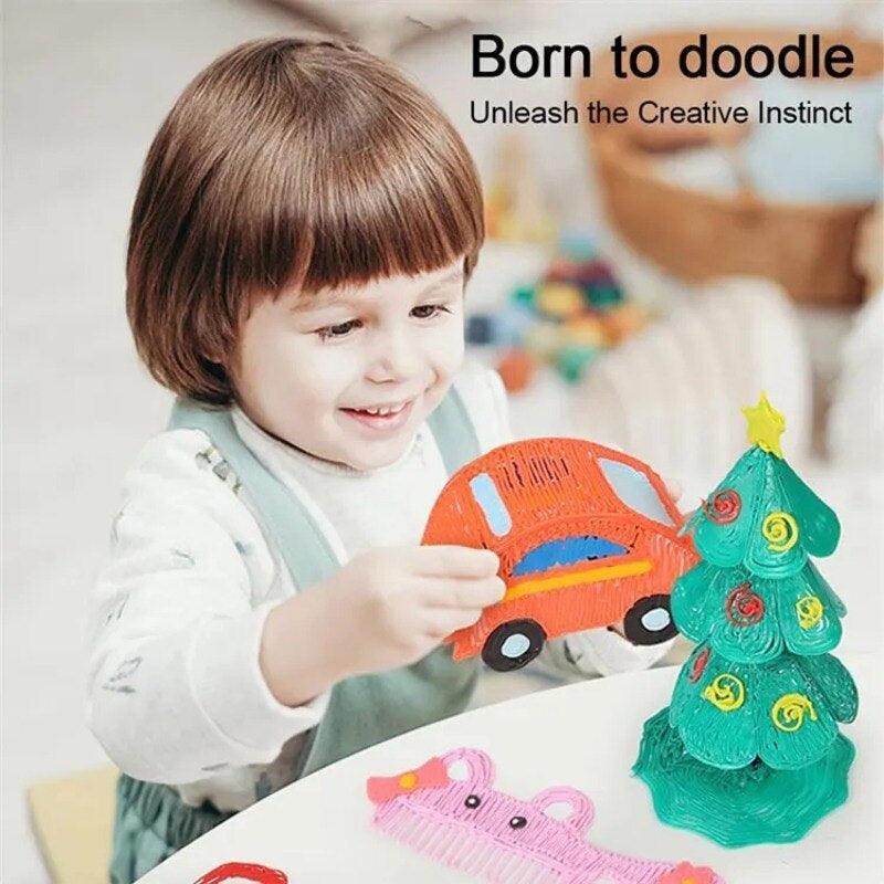 3D Pen for 3D Printing Drawing Pen USB 3D pen plus with safe filament Creative Learning for Children Kids