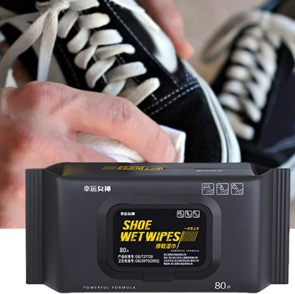 Shoe Wipes | 80 Pcs Instant Cleaner